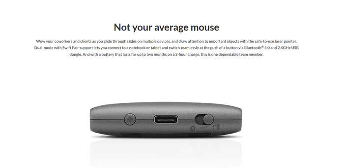 Lenovo Yoga Mouse with Laser Presenter IN VERY GOOD CONDITION