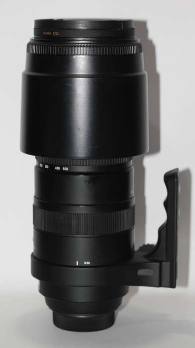 Sigma 150-500mm f/5-6.3 APO DG OS HSM Lens for NIKON Mount  WITH Lens Support Collar Tripod And Bag