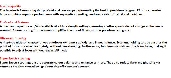 CANON EF 70-200mm f/4L USM