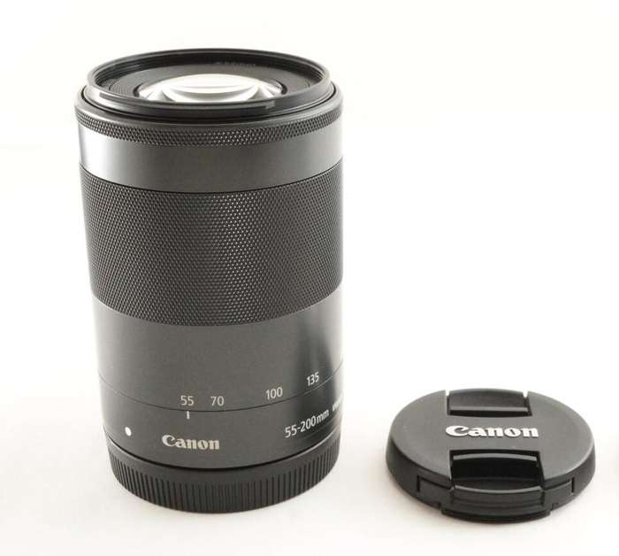 Canon EF-M 55-200mm f/4.5-6.3 IS STM Lens (Black)
