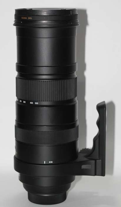 Sigma 150-500mm f/5-6.3 APO DG OS HSM Lens for NIKON Mount  WITH Lens Support Collar Tripod And Bag