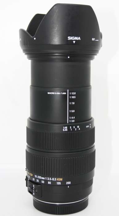 Sigma 18-200mm f/3.5-6.3 DC Auto Focus OS (Optical Stabilizer) Zoom Lens for Canon DSLR Cameras