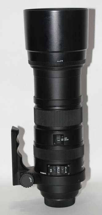 Sigma 150-500mm f/5-6.3 APO DG OS HSM Lens for NIKON Mount  WITH Lens Support Collar Tripod And Bag