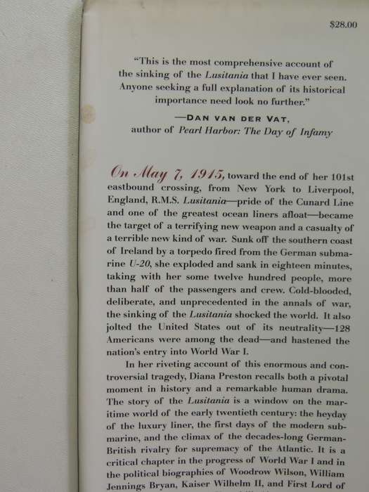 Lusitania: An Epic Tragedy - Diana Preston