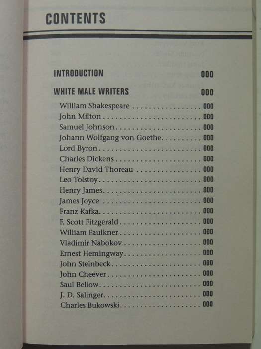 The White Man's Guide To White Male Writers Of The Western Canon - Dana Schwartz