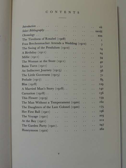 The Garden Party and Other Stories, No 183   - Katherine Mansfield    Everyman's Library