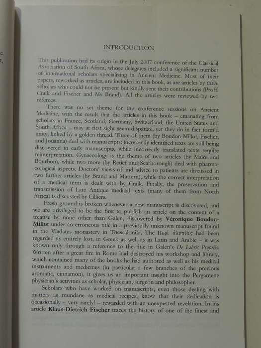 Asklepios: Studies On Ancient Medicine (Acta Classica Supplementum II)ed Louise Cilliers