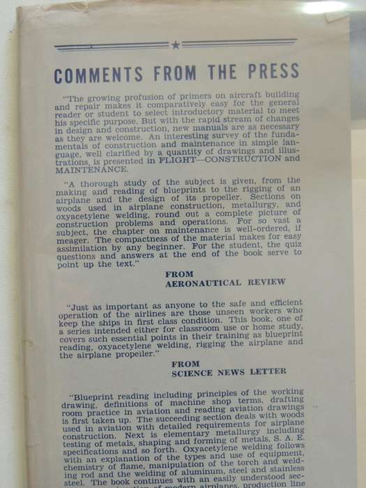 Flight: Construction & Maintenance, General Survey Of Fundamentals Of Aviation 1942 - Bailey Wright