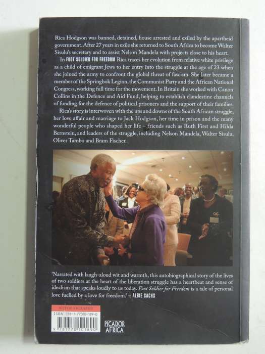 Foot Soldier For Freedom: A Life In South Africa's Liberation Movement - Rica Hodgson