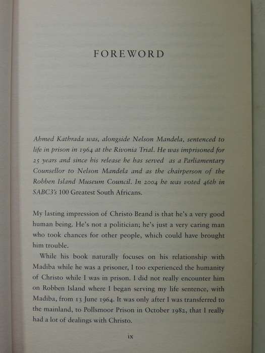 Doing Life With Mandela: My Prisoner, My Friend - Christo Brand
