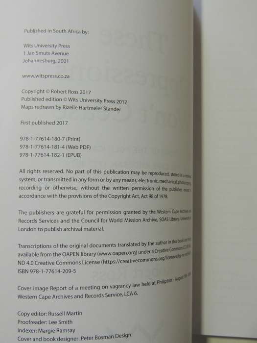 Those Oppressions Won't Cease: An Anthology Of The Political Thought Of The Cape Khoesan -Robert Ros