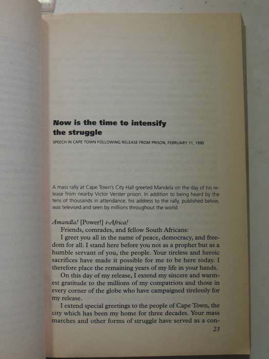 Nelson Mandela Speaks: Forging A Democratic Nonracial South Africa - ed Steve Clark