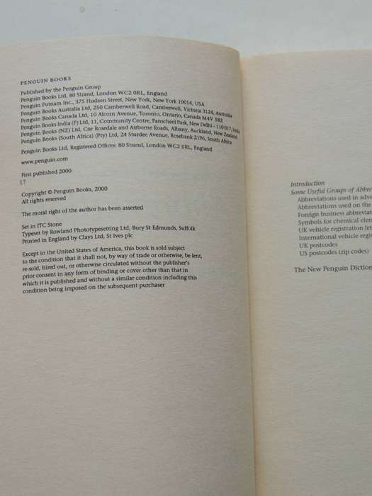 New Penguin Dictionary Of Abbreviations From A1 To ZZ - Rosalind Fergusson