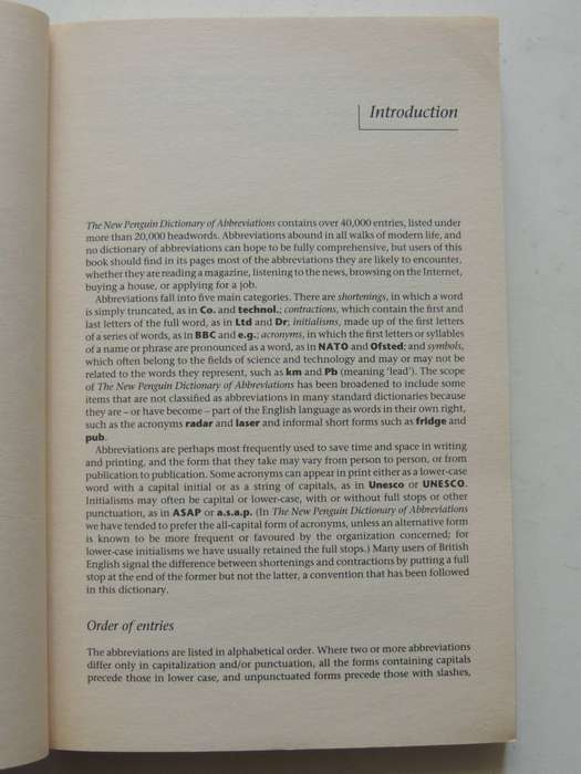 New Penguin Dictionary Of Abbreviations From A1 To ZZ - Rosalind Fergusson
