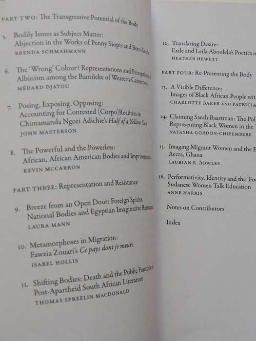Expressions Of The Body: Representations In African Text And Image  -ed. Charlotte Baker