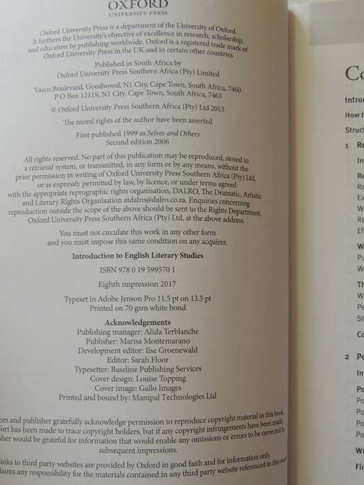 Introduction To English Literary Studies (3rd Edition) - Gwen Kane, Deirdre Byrne & Ruth Scheepers
