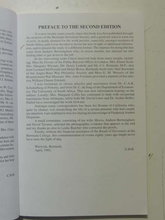 Boer Prisoners Of War In Bermuda (3rd Revised Edition) - Colin Benbow