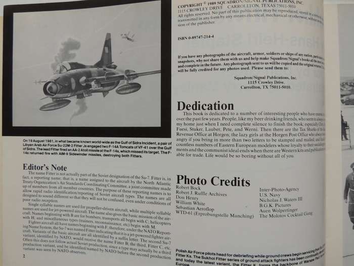 Squadron / Signal Publications Aircraft No. 90: Sukhoi Fitters In Action - Hans-Heiri Stapfer