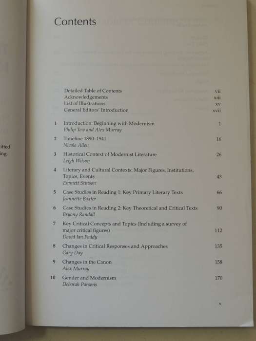 Literature And Culture Handbook: The Modernism Handbook - ed Philip Tew & Alex Murray