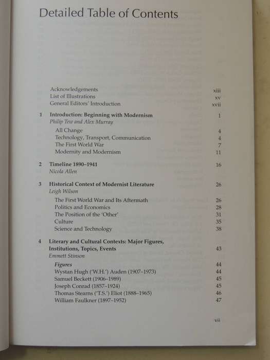 Literature And Culture Handbook: The Modernism Handbook - ed Philip Tew & Alex Murray