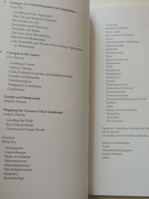 Literature And Culture Handbook: The Modernism Handbook - ed Philip Tew & Alex Murray