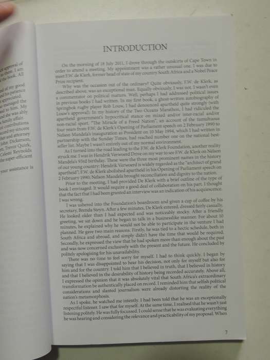 A Question Of Balance: A Biography Of FW De Klerk - John Cameron-Dow