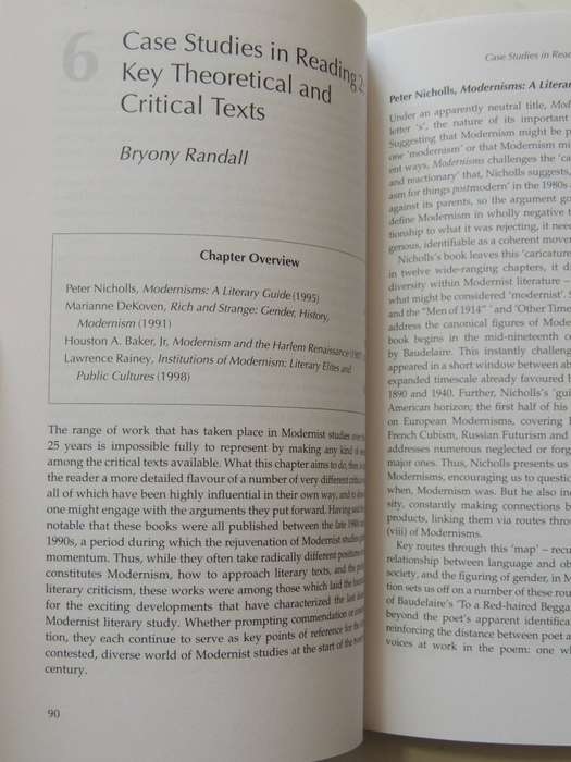 Literature And Culture Handbook: The Modernism Handbook - ed Philip Tew & Alex Murray