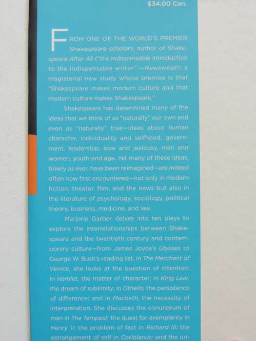 Shakespeare And Modern Culture- Marjorie Garber