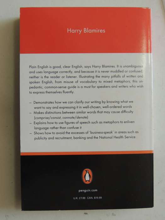 Penguin Guide To Plain English - Harry Blamires