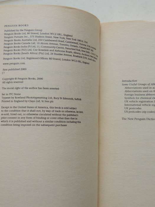 New Penguin Dictionary Of Abbreviations From A1 To ZZ - Rosalind Fergusson