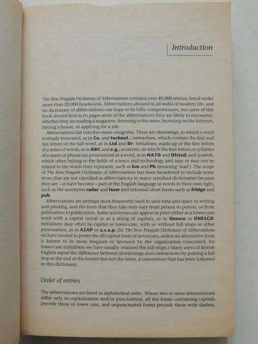 New Penguin Dictionary Of Abbreviations From A1 To ZZ - Rosalind Fergusson