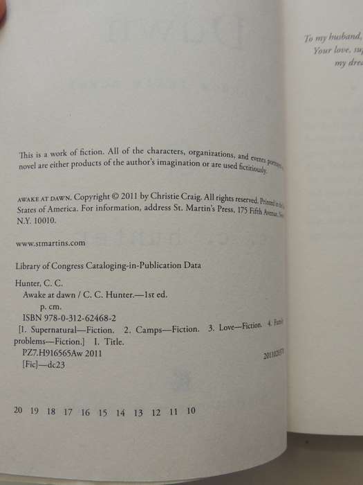 Awake At DawnC.C. Hunter