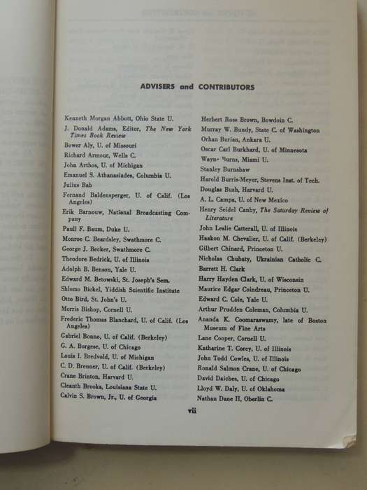 Dictionary Of World Literature - ed Joseph T. Shipley