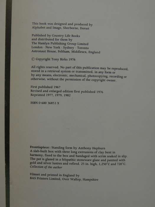 Art Of The Modern Potter - Tony Birks