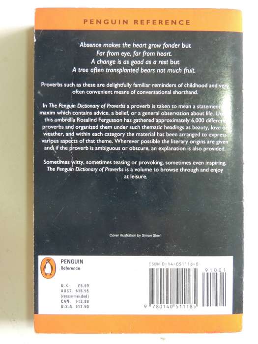 The Penguin Dictionary Of Proverbs - Rosalind Fergusson