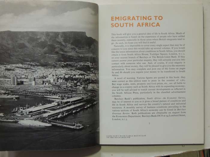 Emigrating To South Africa 1969-70