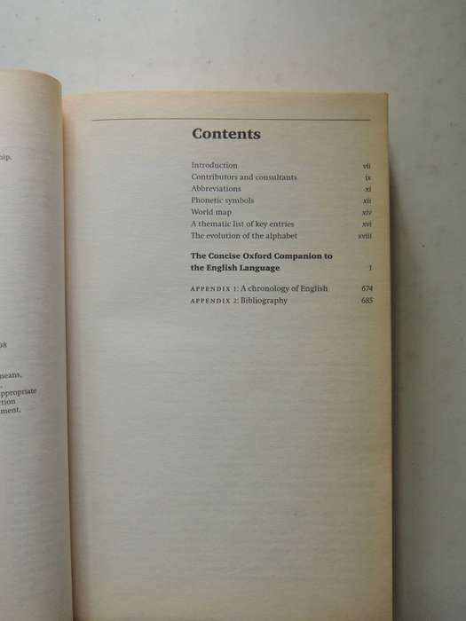 Concise Oxford Companion To The English Language- Tom McArthur