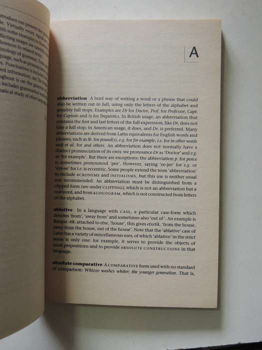 Dictionary Of English Grammar - R.L. Trask