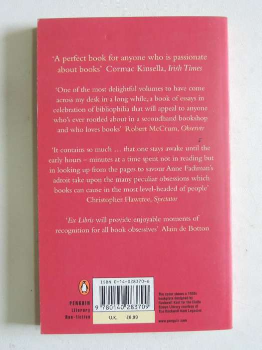 Ex Libris: Confessions Of A Common Reader -  Anne Fadiman