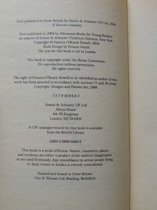 The Secret Language Of Girls   - Frances O'Roark Dowell