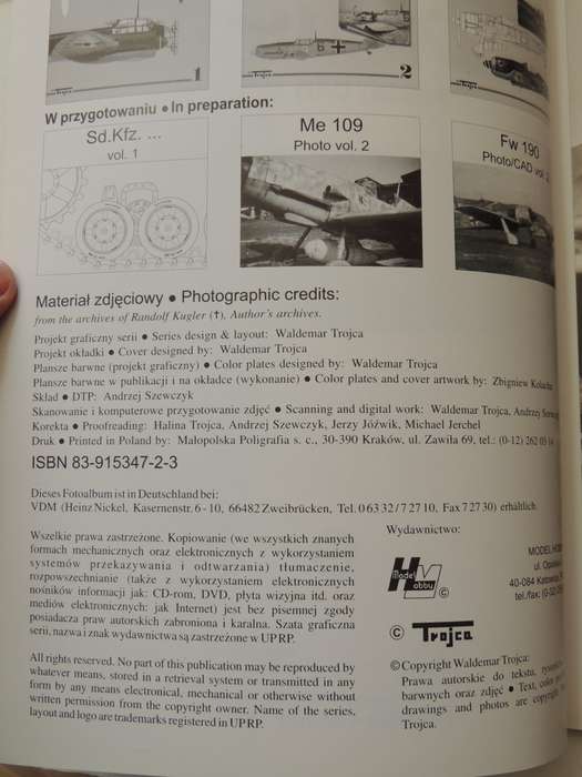 Focke Wulf Fw190: Photo/CAD Vol 1 - Waldemar Trojca
