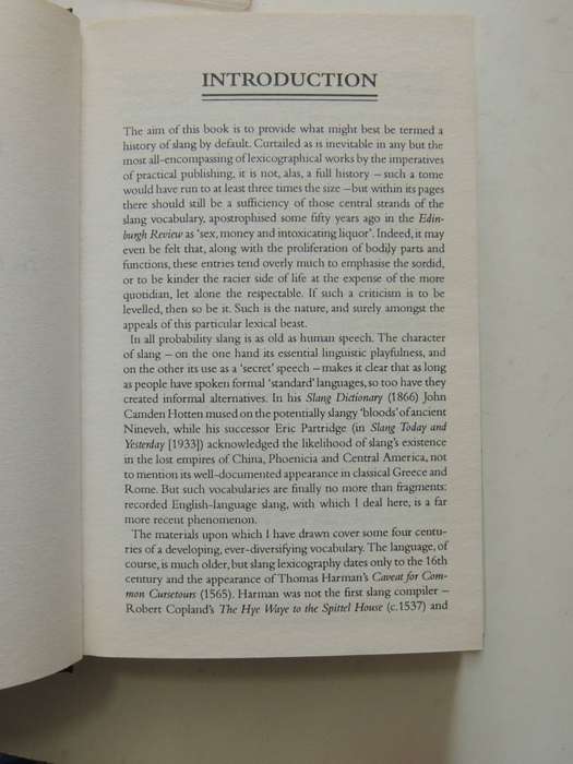 Slang Down The Ages: The Historical Development Of Slang - Jonathan Green
