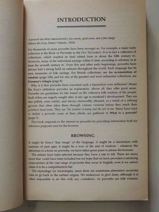 Dictionary Of Proverbs And Their Origins - Linda & Roger Flavell