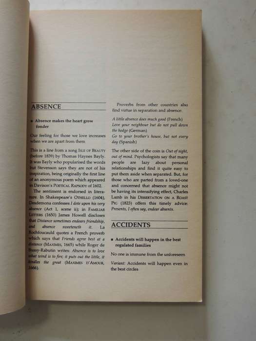 Dictionary Of Proverbs And Their Origins - Linda & Roger Flavell