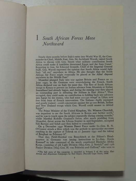 War In The Desert: South African Forces World War II (Volume III) SignedNeil Orpen