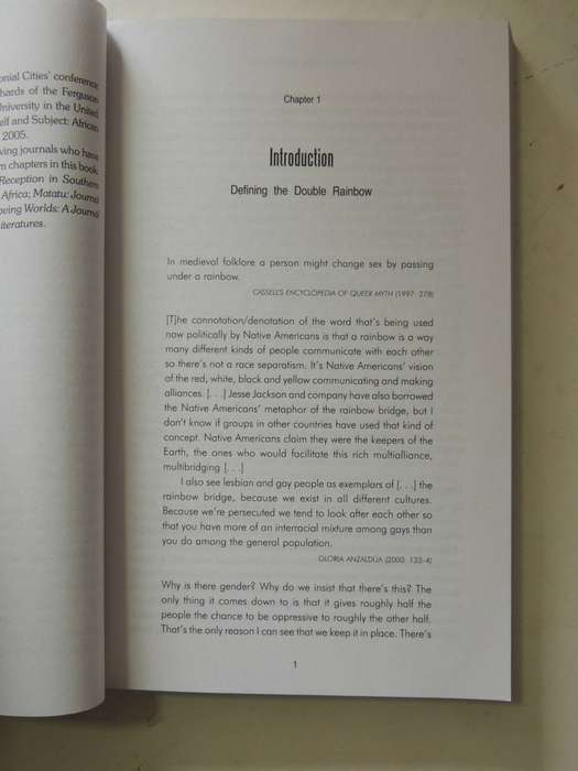 Somewhere In The Double Rainbow: Representations Of Bisexuality In Post-Apartheid - Chery Stobie