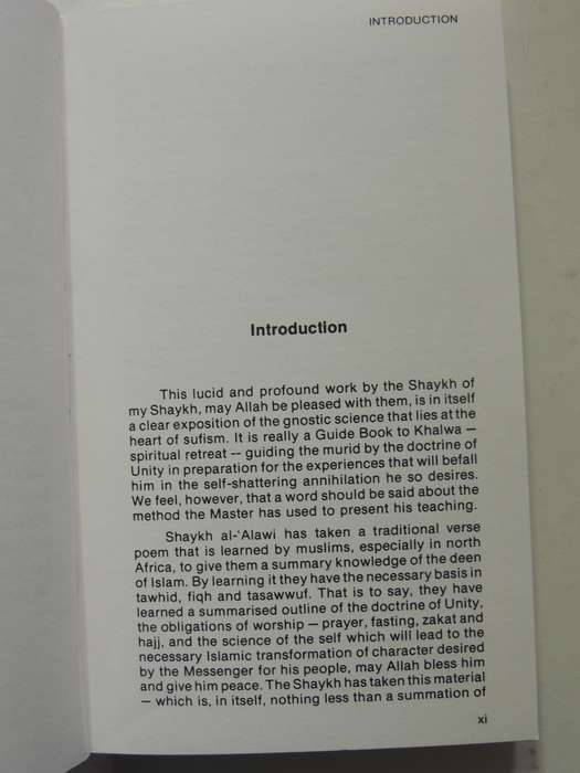 Knowledge Of God - Shaykh Al-'Alawi