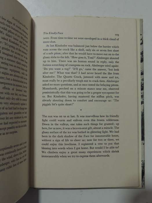 North Face In Winter - Toni Hiebeler   1st UK Edition 1961