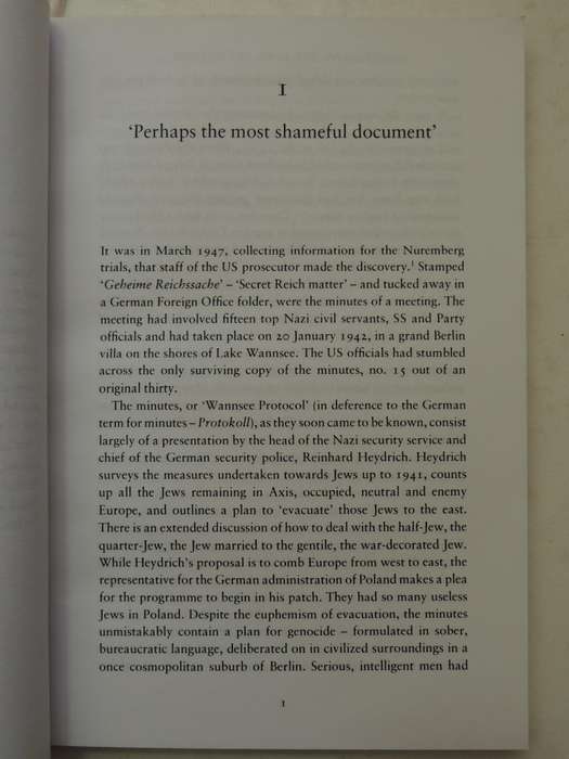 The Villa, The Lake, The Meeting: Wannsee And The Final Solution - Mark Roseman