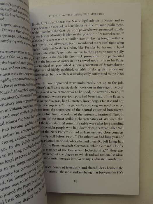 The Villa, The Lake, The Meeting: Wannsee And The Final Solution - Mark Roseman